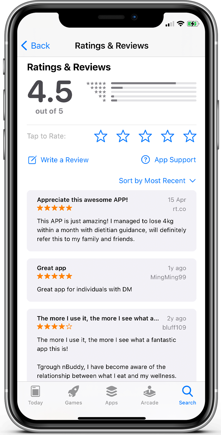 app reviews
